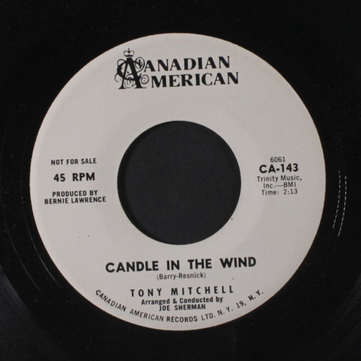 write me a letter / candle in the wind by TONY MITCHELL