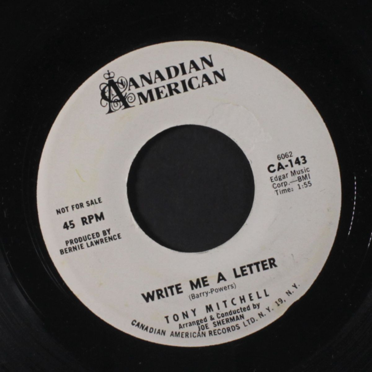 write me a letter / candle in the wind by TONY MITCHELL