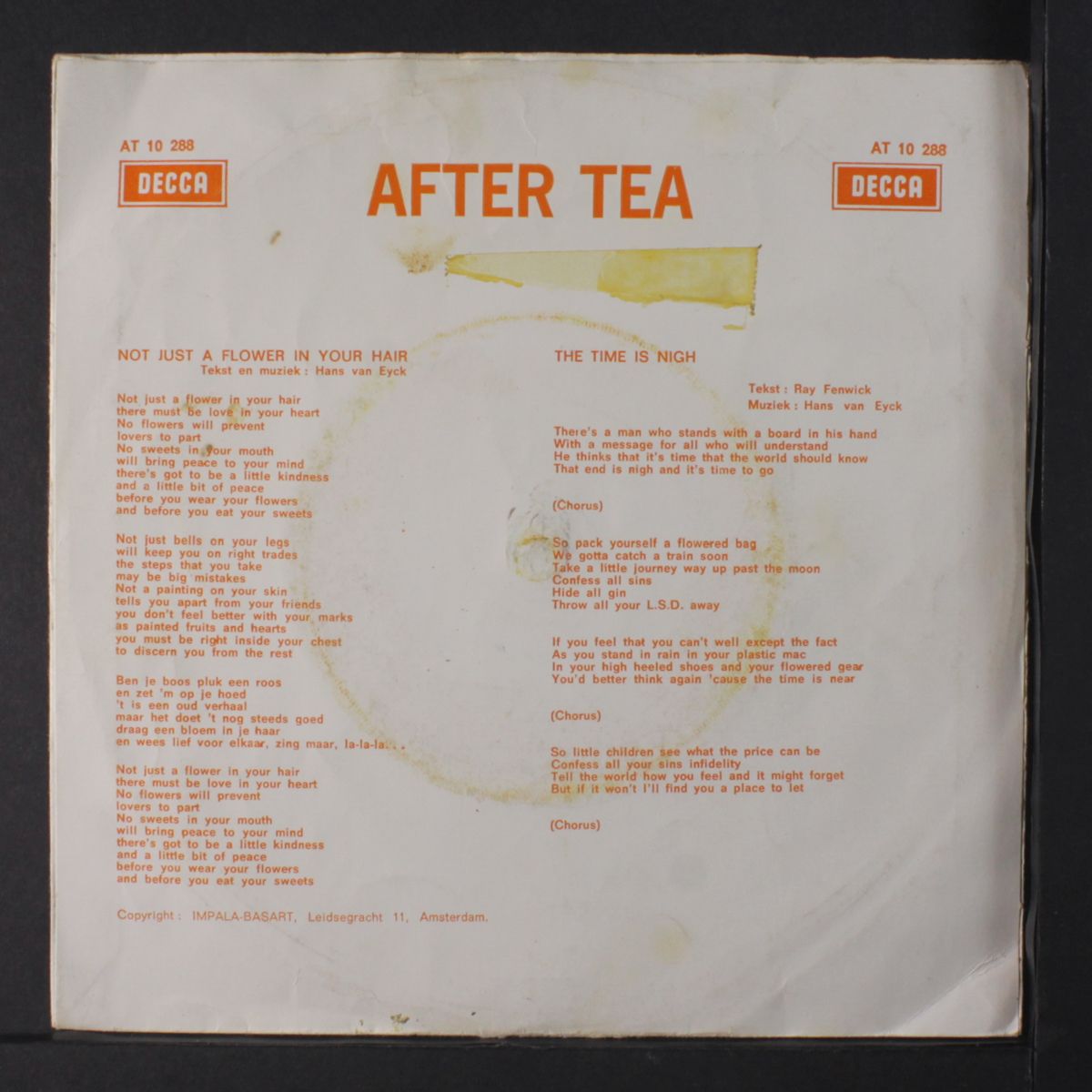 not just a flower in your hair / the time is nigh by AFTER TEA