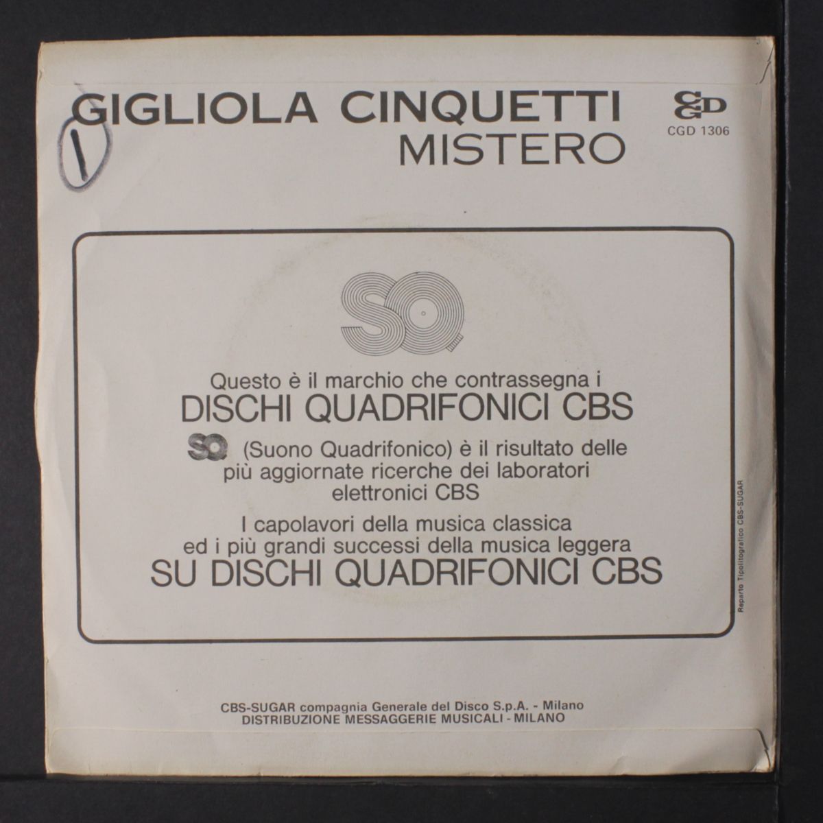 mistero / non battere cuore mio by GIGLIOLA CINQUETTI