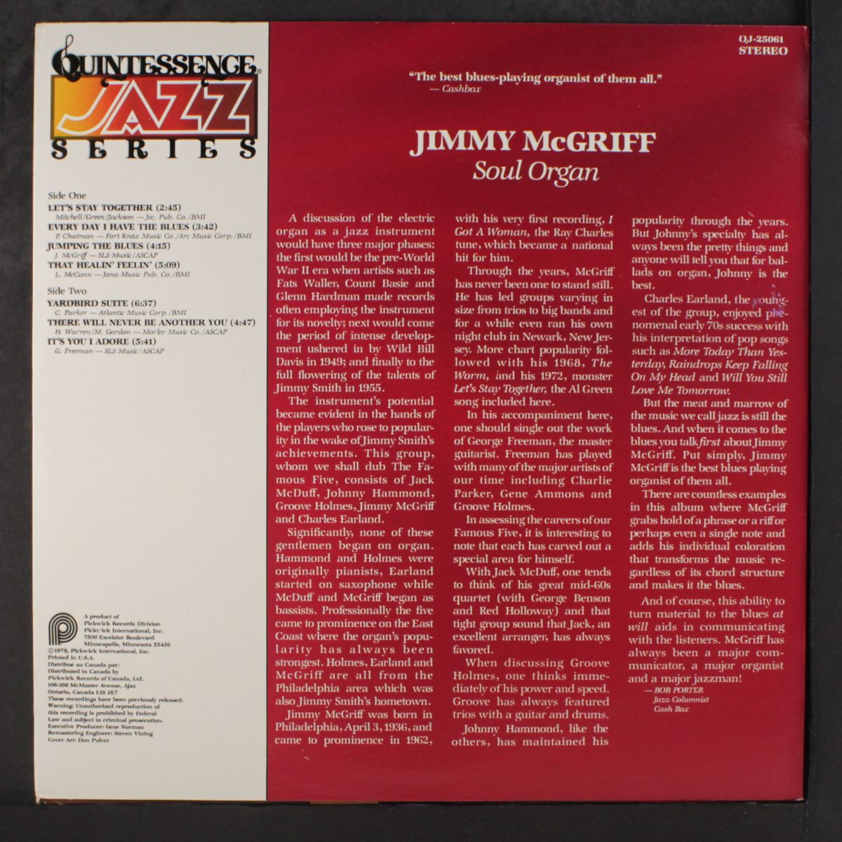 soul organ by JIMMY MCGRIFF