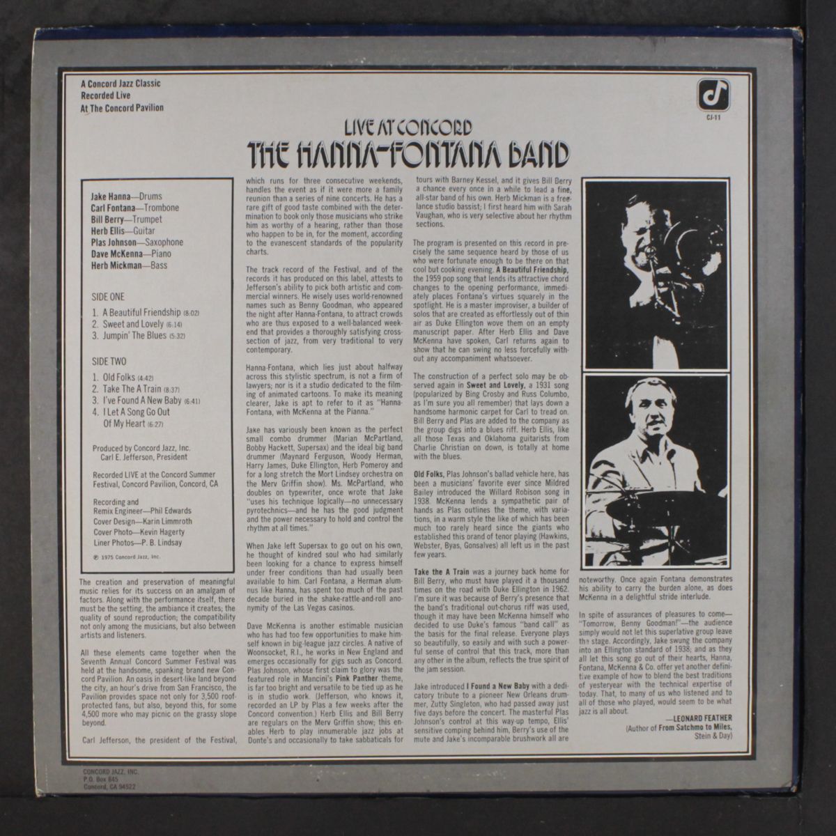 live at concord by HANNA-FONTANA BAND
