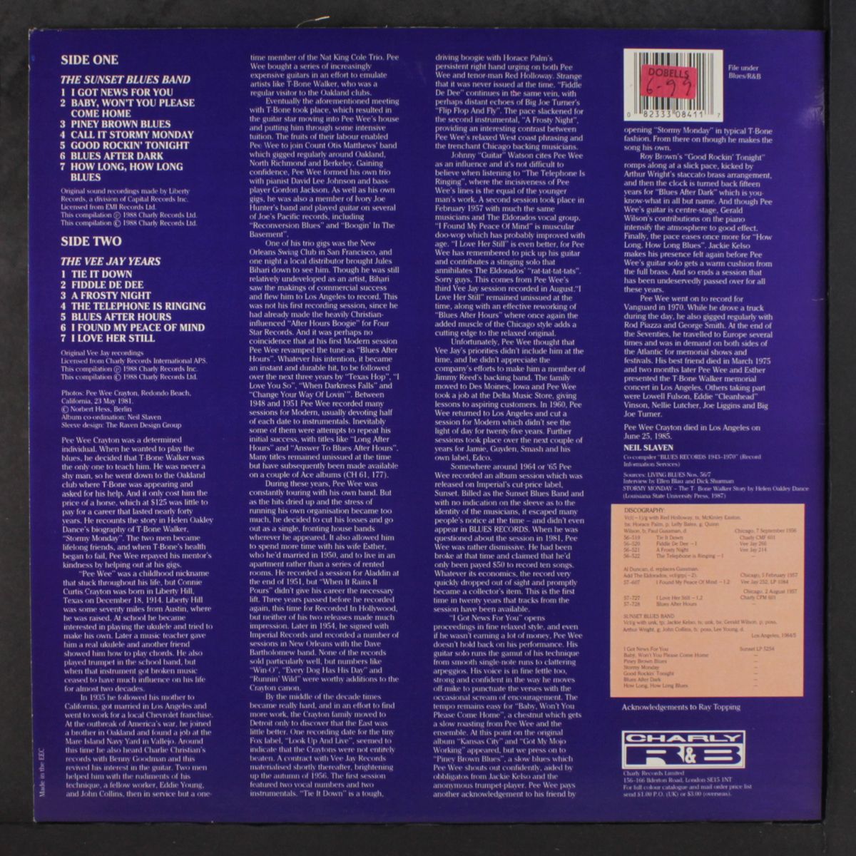 blues after dark by PEE WEE CRAYTON