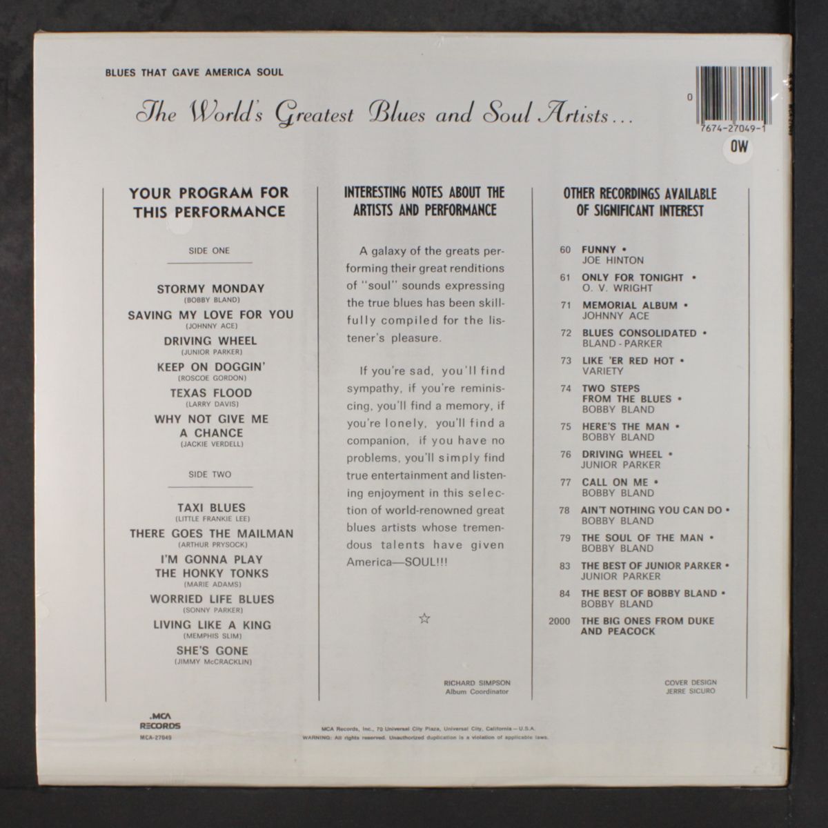 blues that gave america soul by VARIOUS