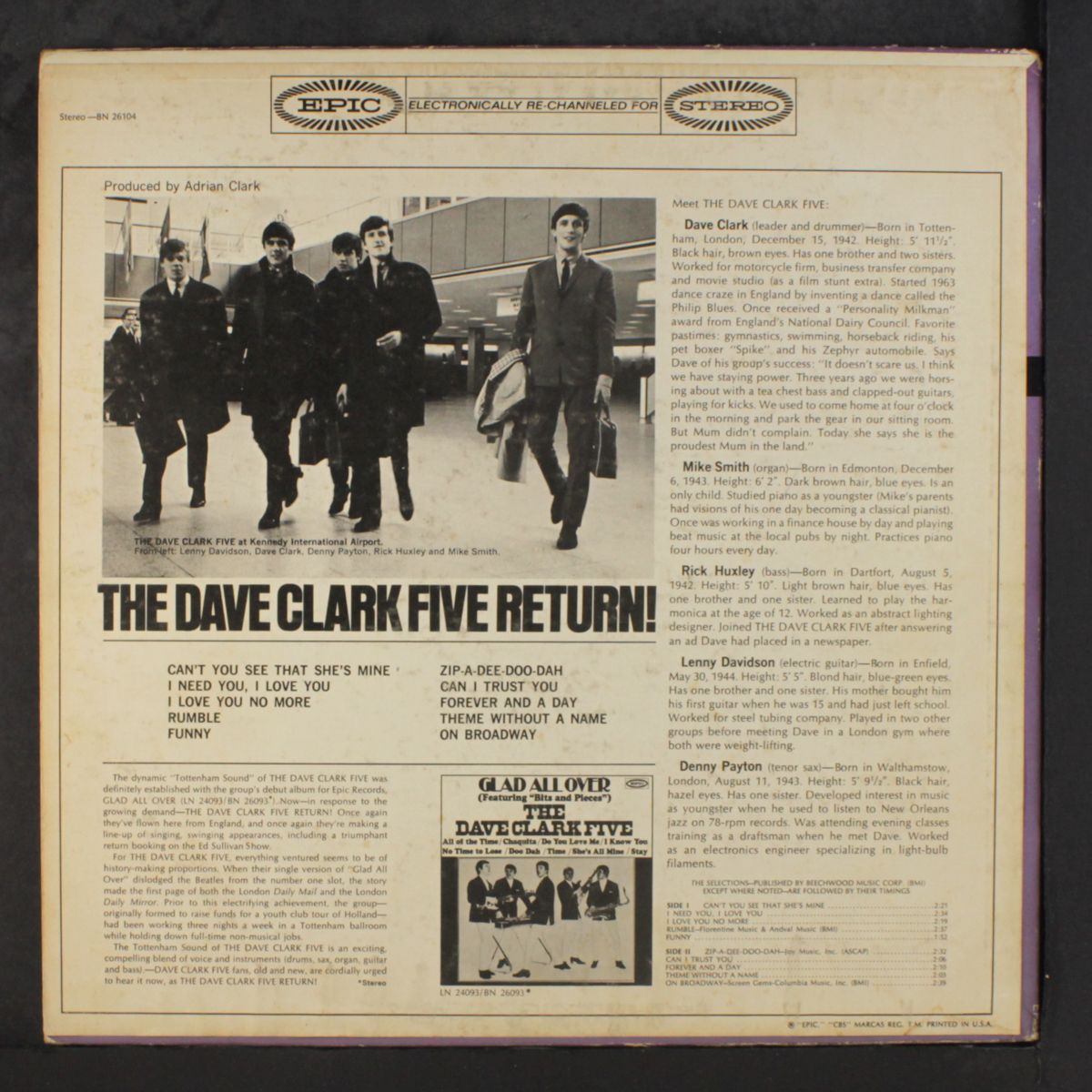 return! by DAVE CLARK FIVE