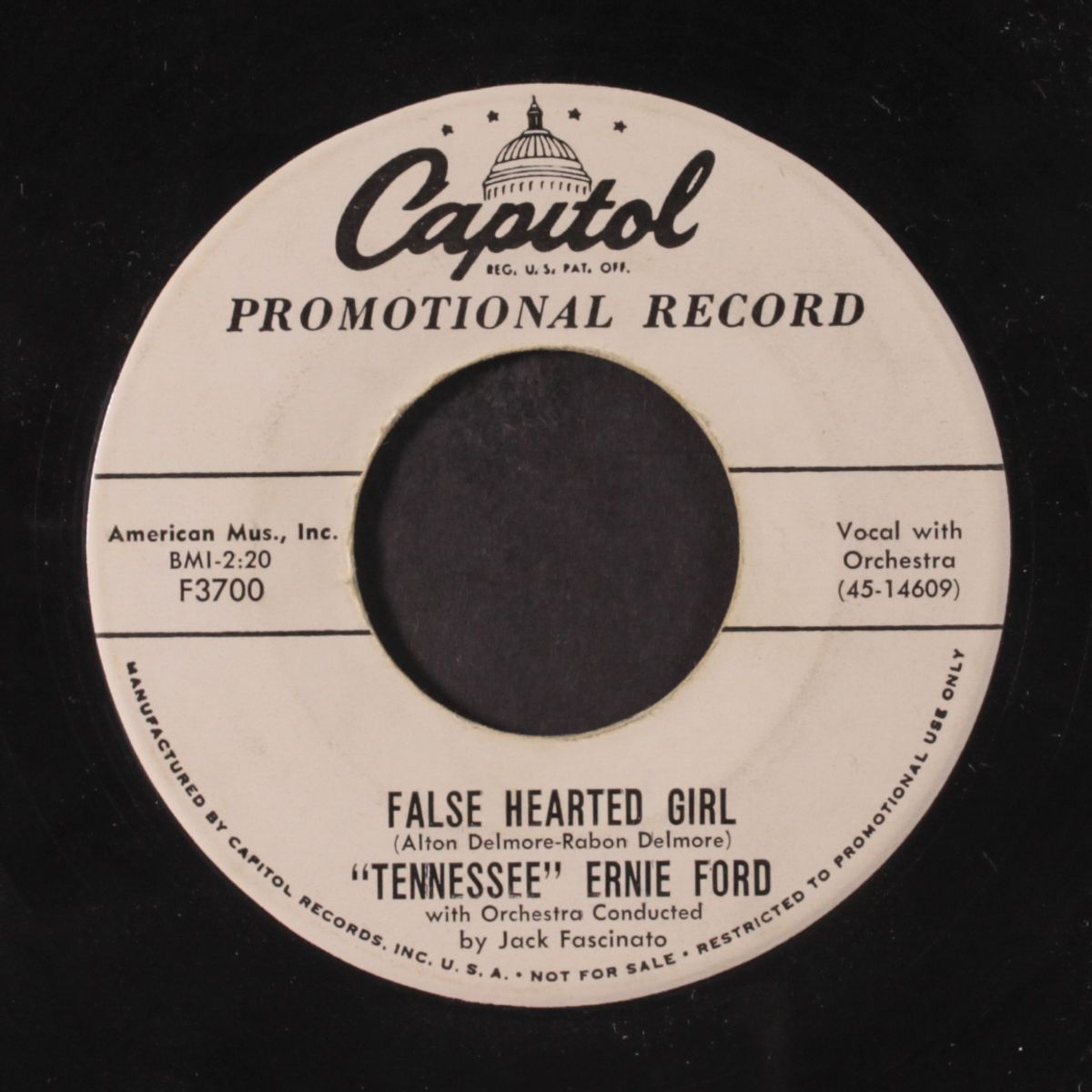 false hearted girl / the lonely man by TENNESSEE ERNIE FORD