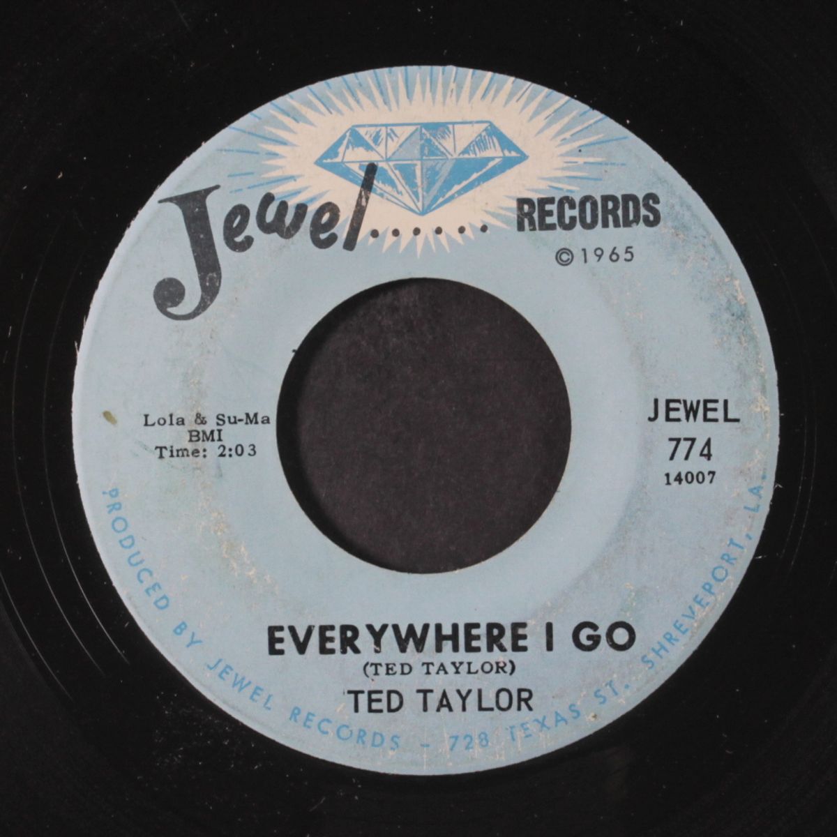 keep walking on / everywhere i go by TED TAYLOR