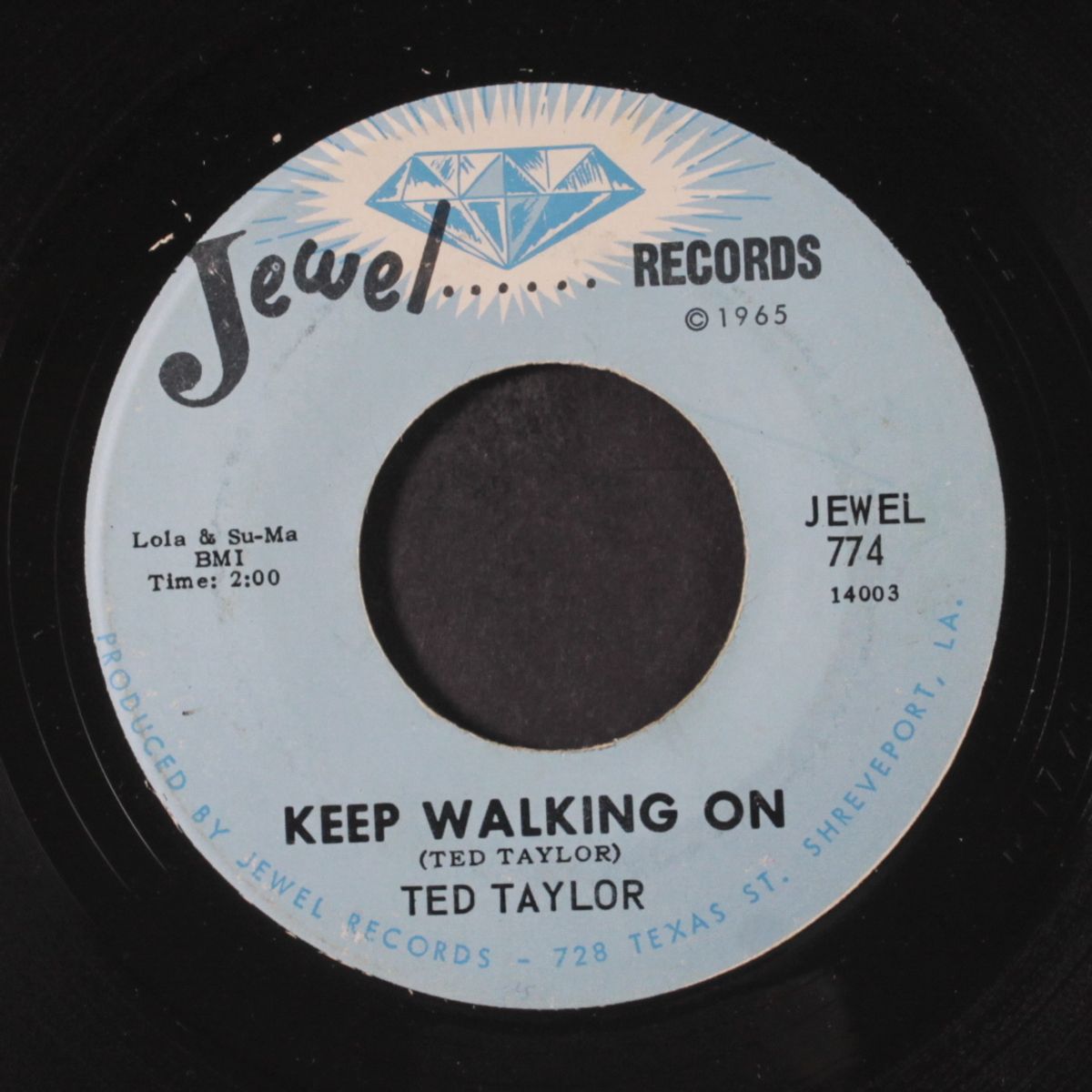 keep walking on / everywhere i go by TED TAYLOR