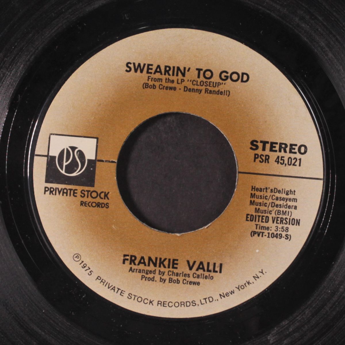 swearin' to god / why by FRANKIE VALLI