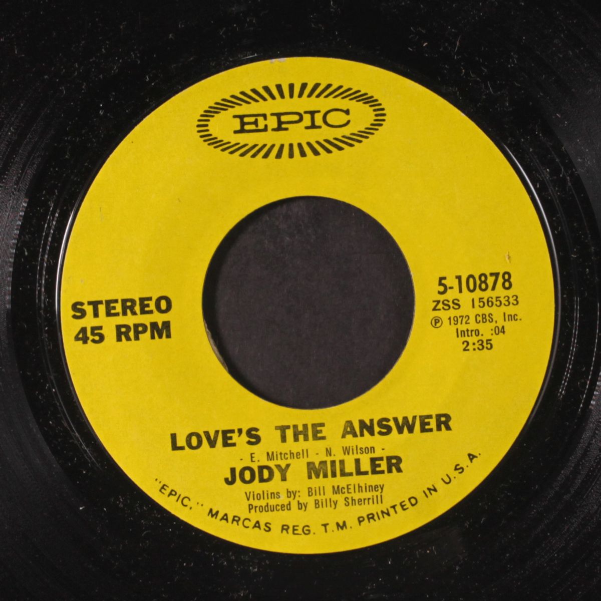 love's the answer by JODY MILLER
