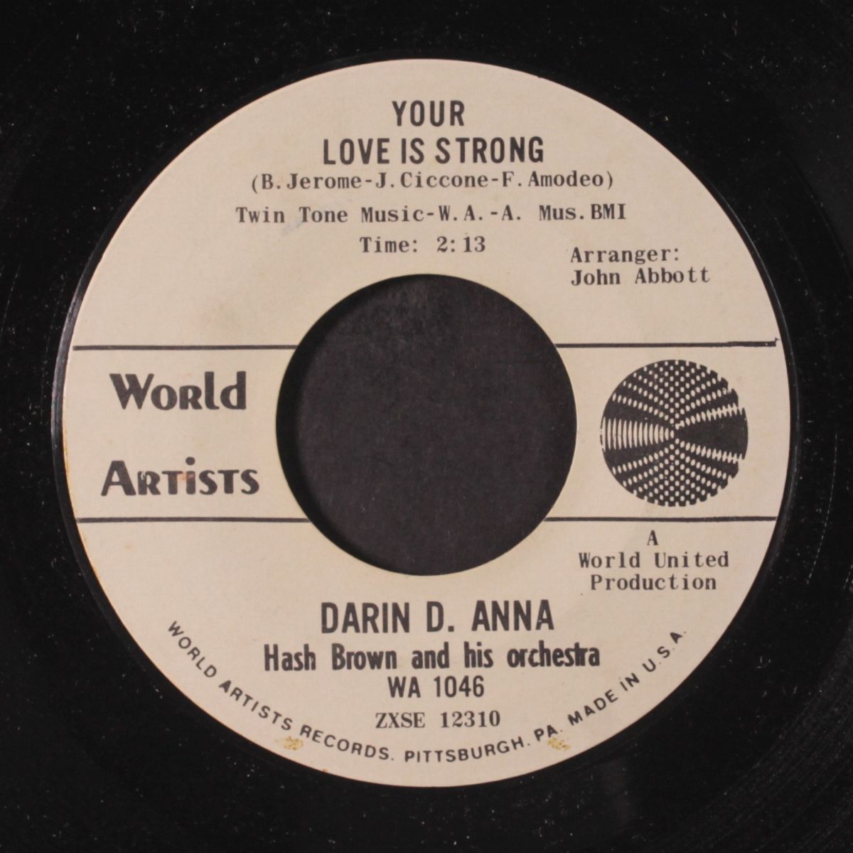 bimbo / your love is strong by DARIN D. ANNA