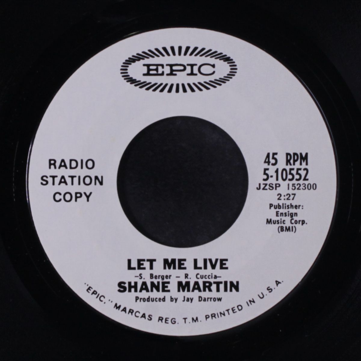let me live / something beautiful is gone by SHANE MARTIN