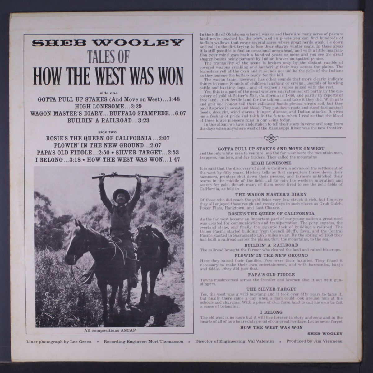 tales of how the west was won by SHEB WOOLEY