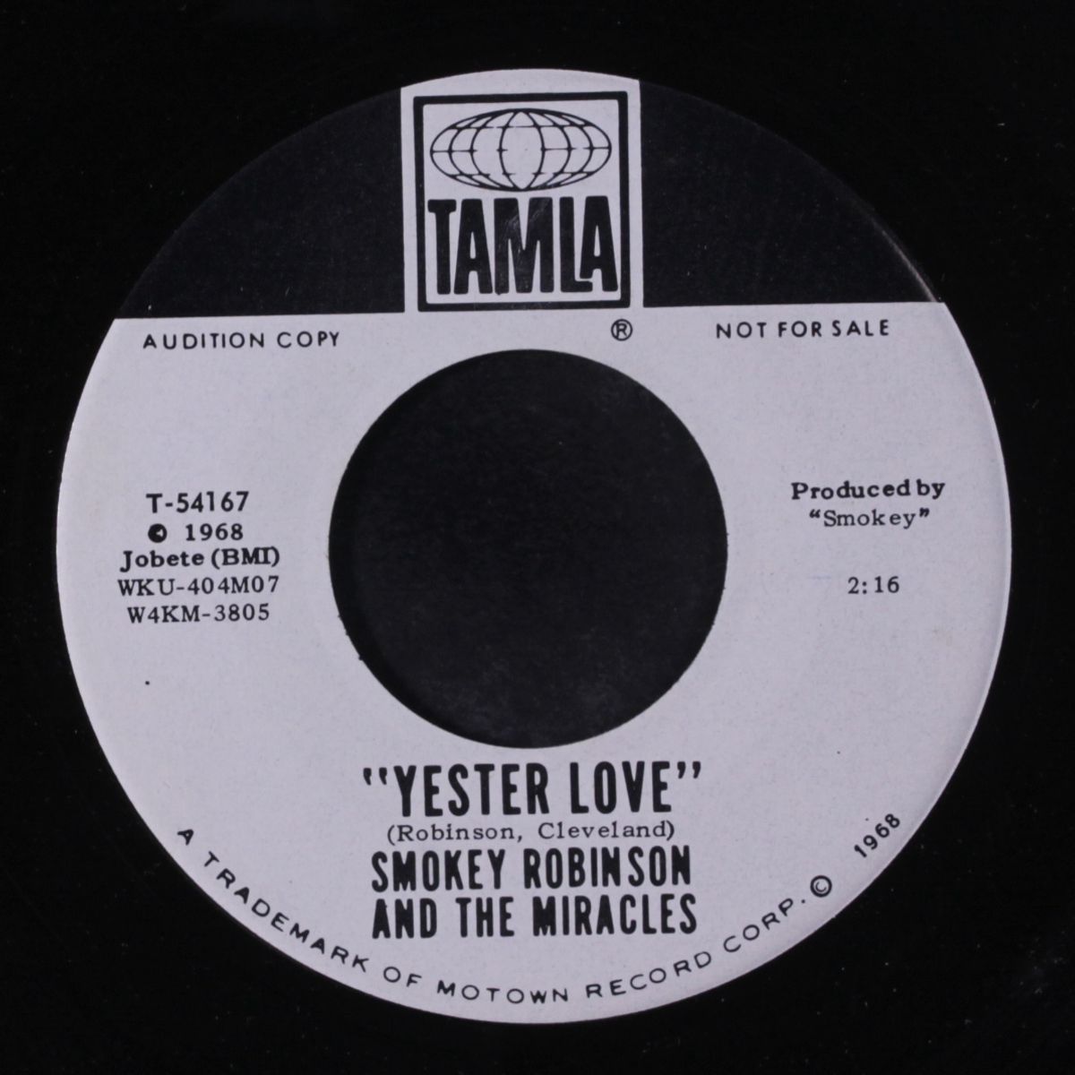 yester love / same by SMOKEY ROBINSON & MIRACLES