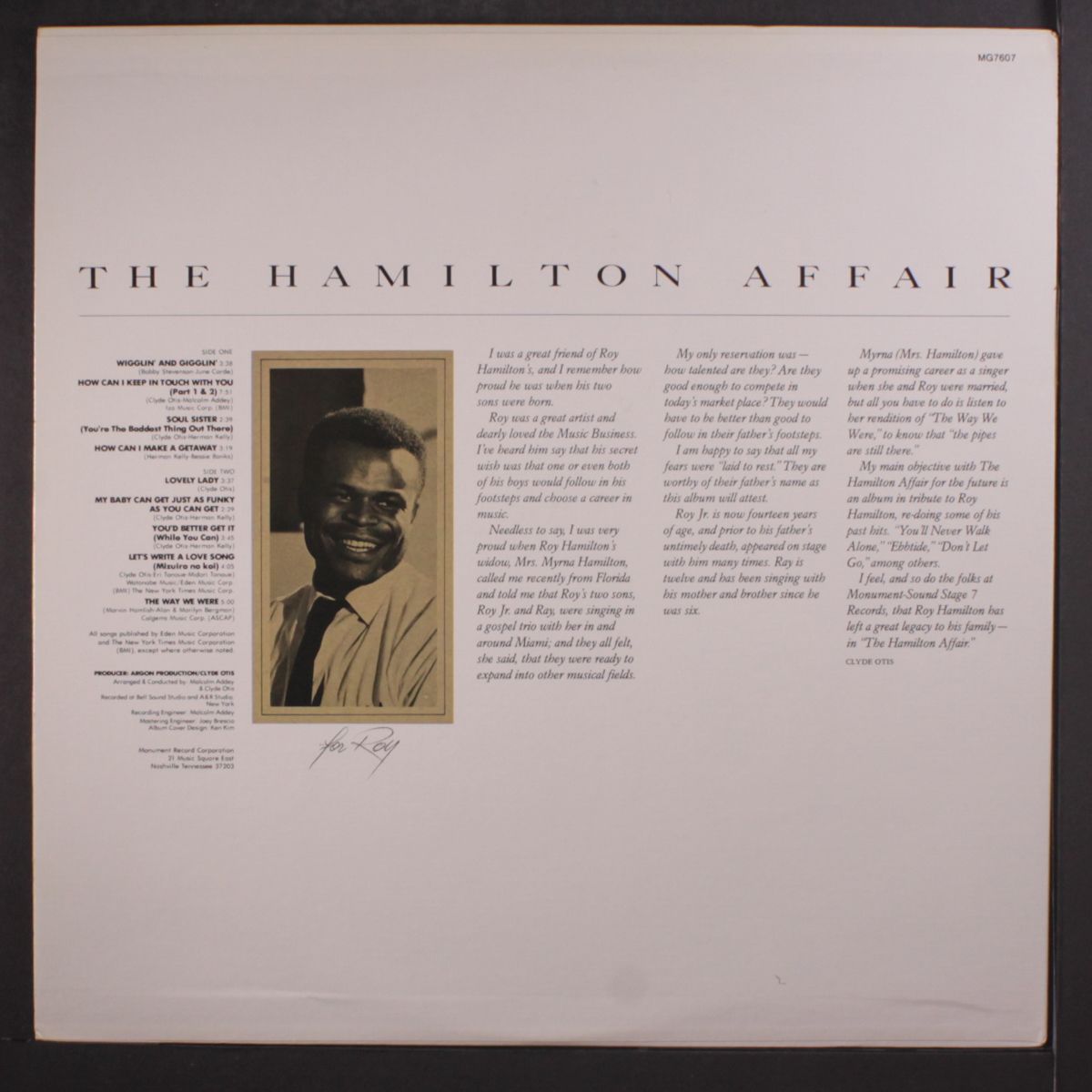 for roy by HAMILTON AFFAIR