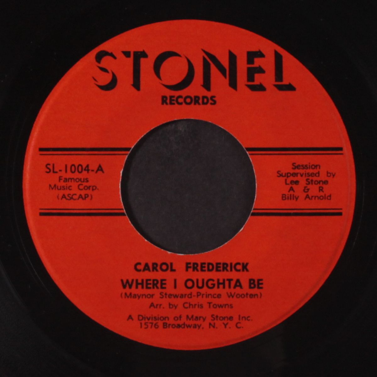 mr. love / where i oughta be by CAROL FREDERICK