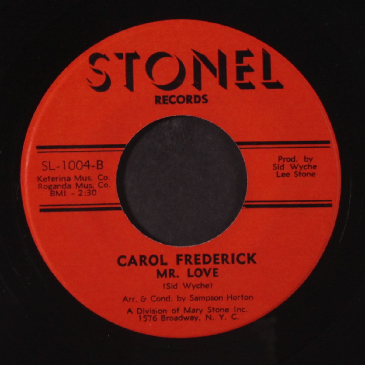 mr. love / where i oughta be by CAROL FREDERICK
