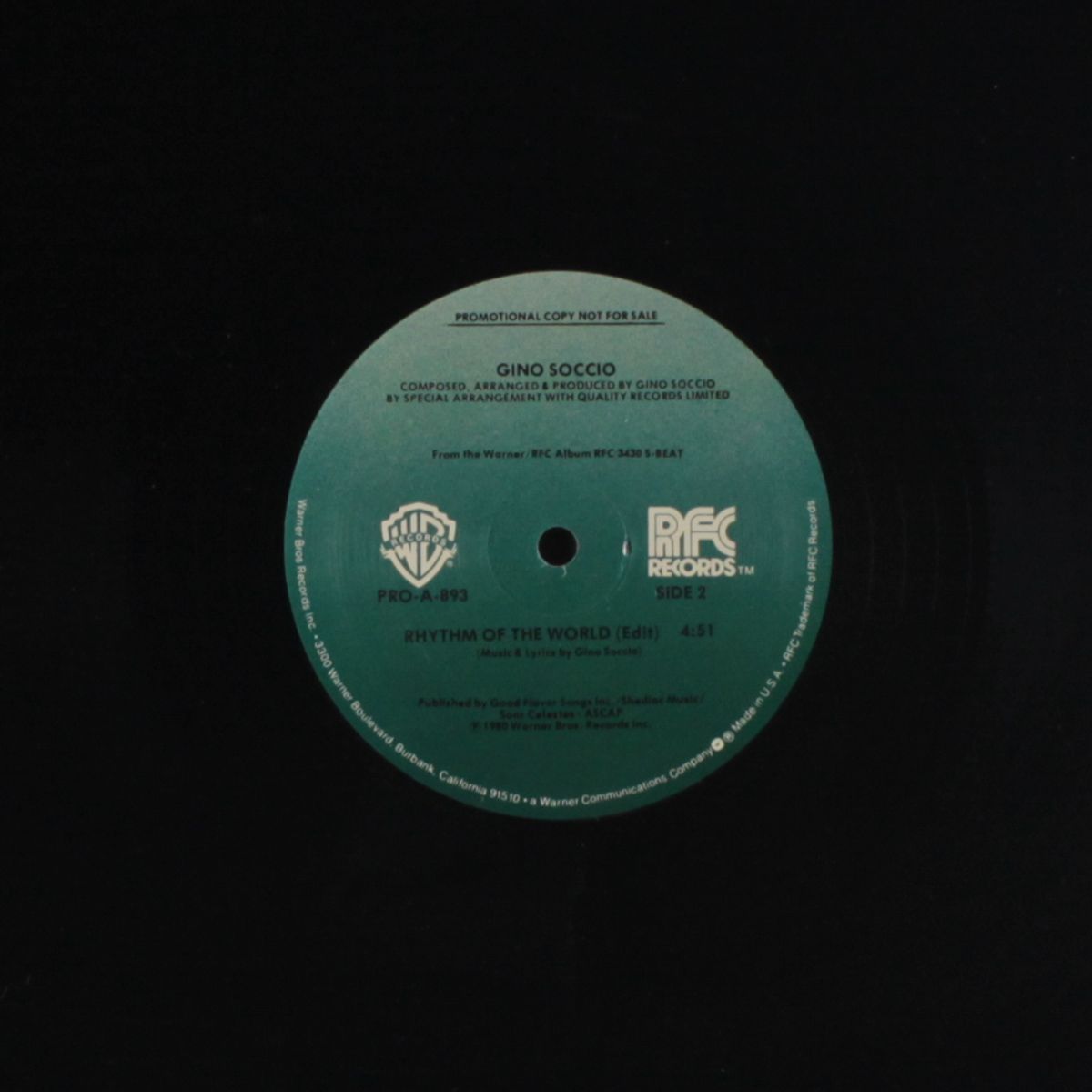 heartbreaker / rhythm of the world by GINO SOCCIO