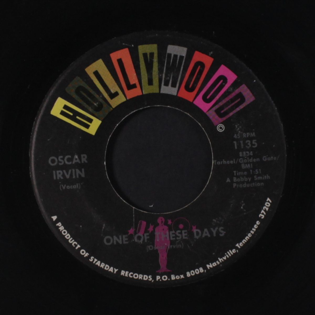 one of these days / cry, cry, cry by OSCAR IRVIN