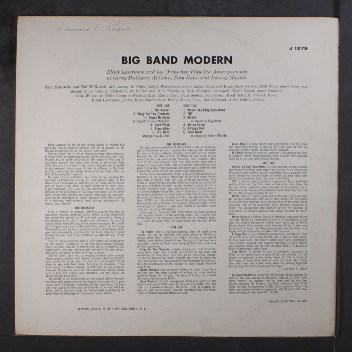 big band modern by ELLIOT LAWRENCE