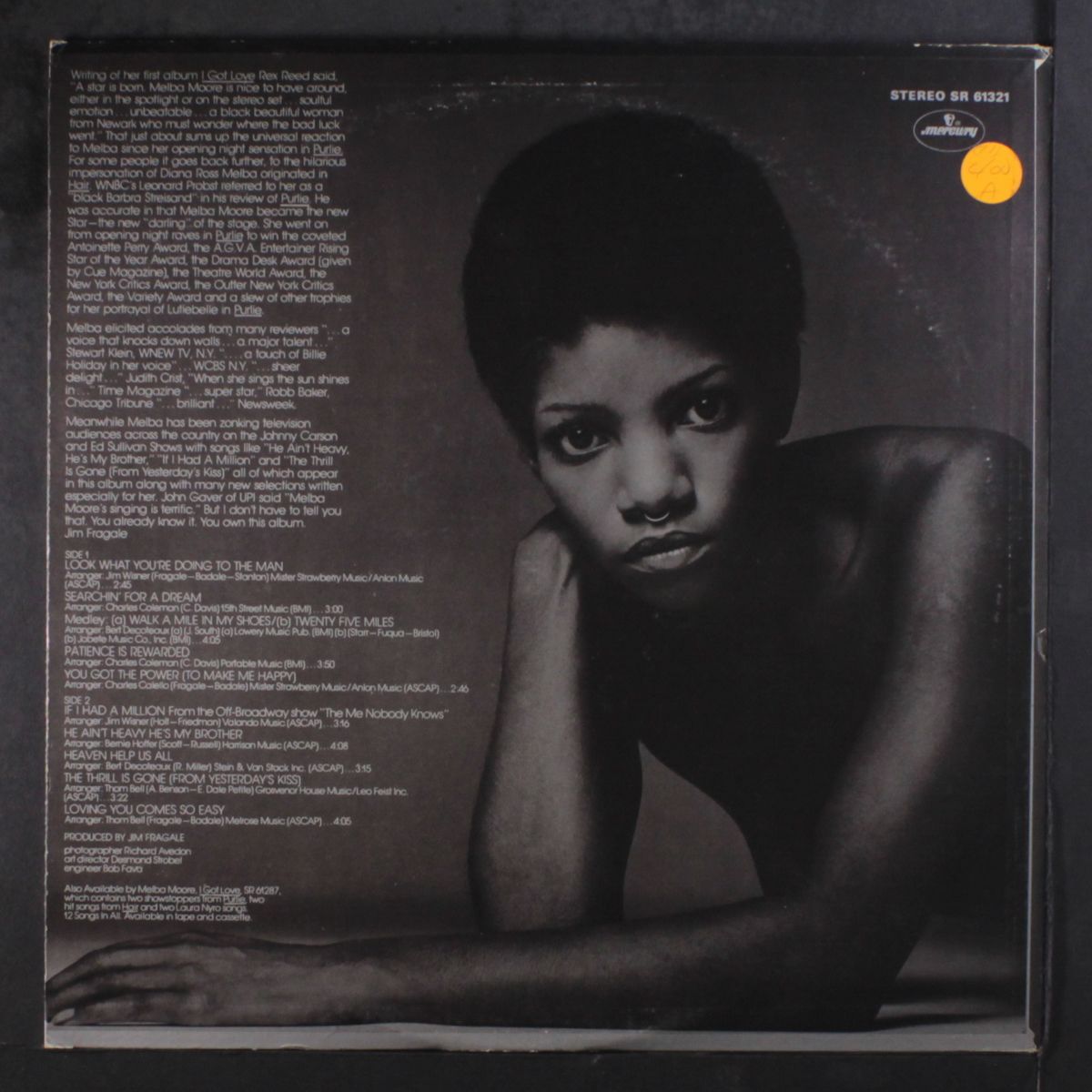 look what you're doing to the man by MELBA MOORE
