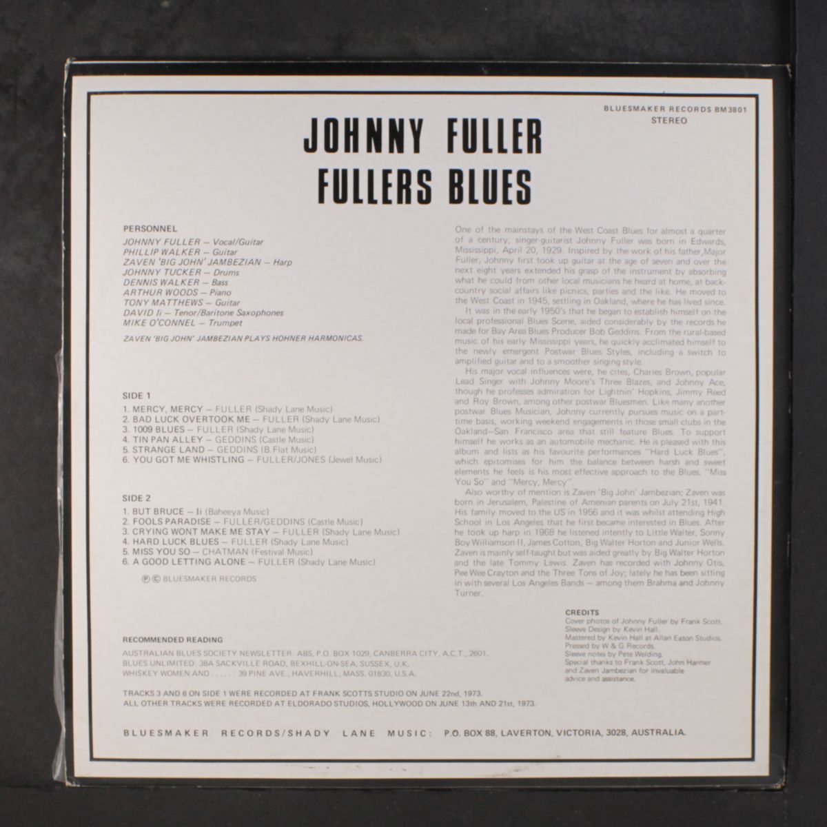 fullers blues by JOHNNY FULLER