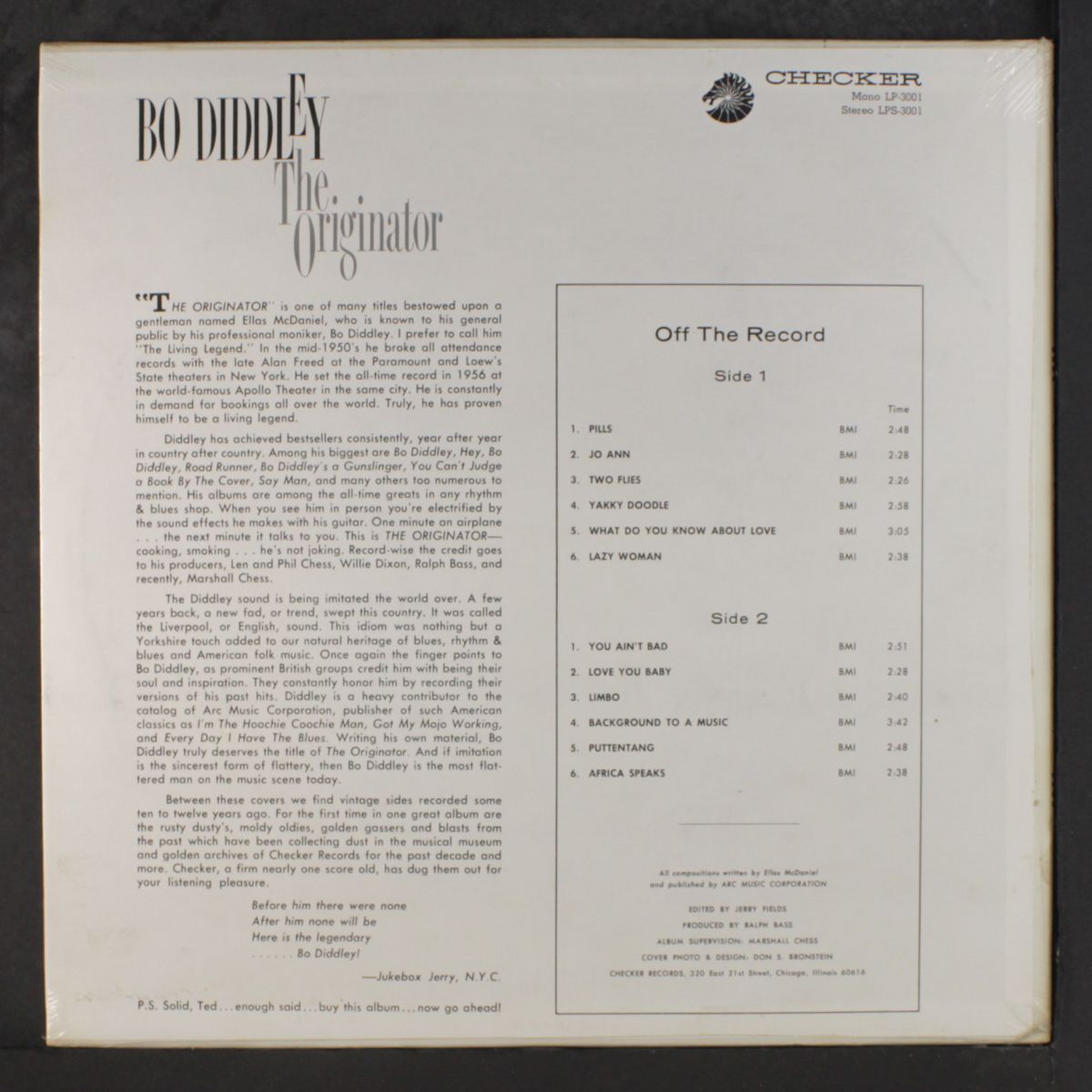 the originator by BO DIDDLEY