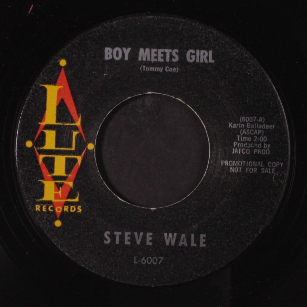boy meets girl / you can't take it with you by STEVE WALE