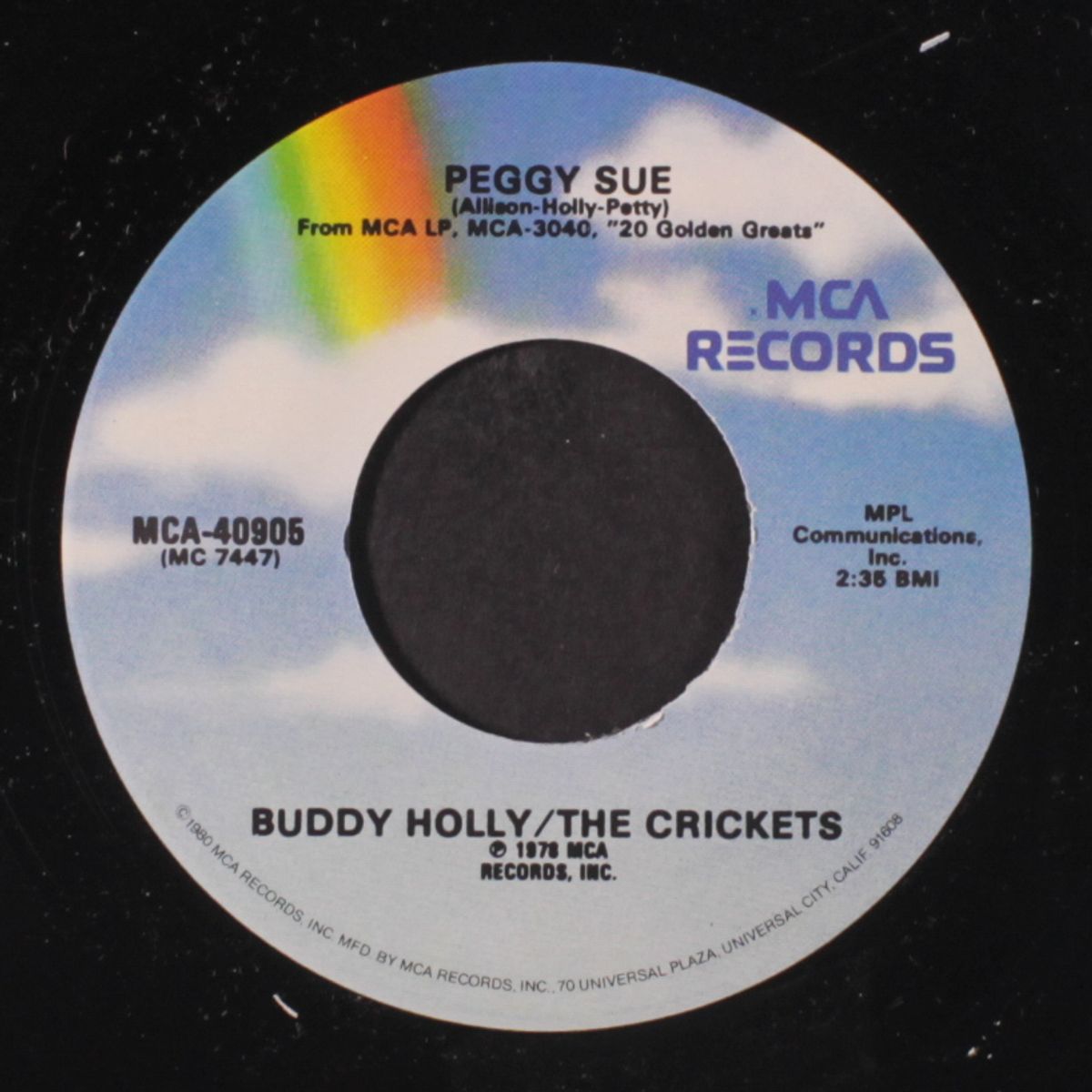 it doesn't matter anymore / peggy sue by BUDDY HOLLY