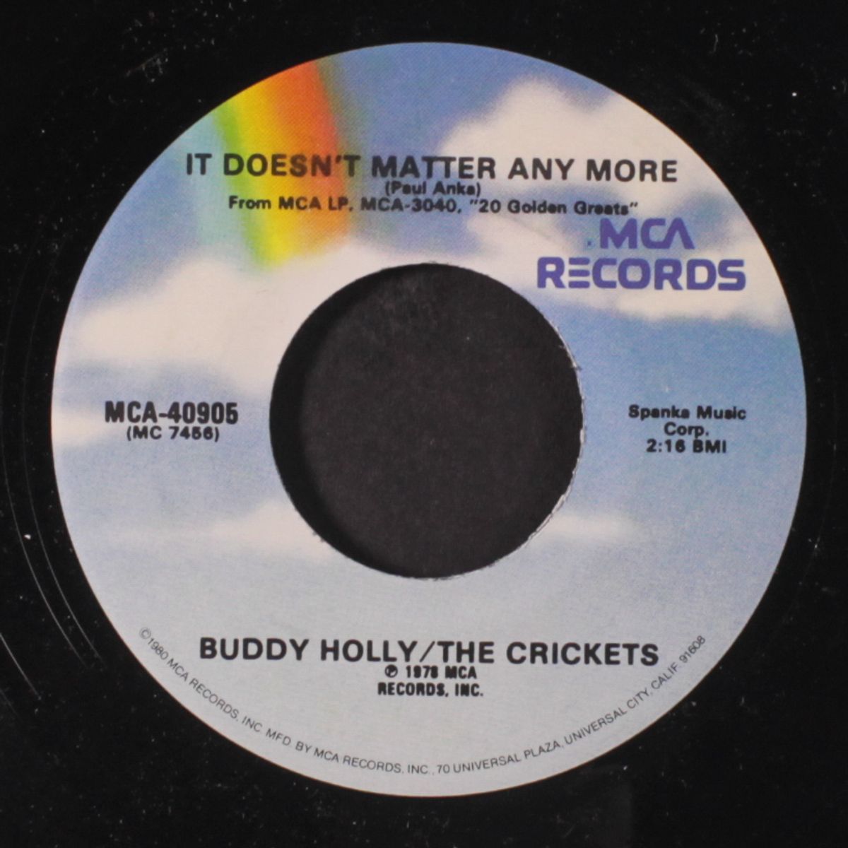 it doesn't matter anymore / peggy sue by BUDDY HOLLY