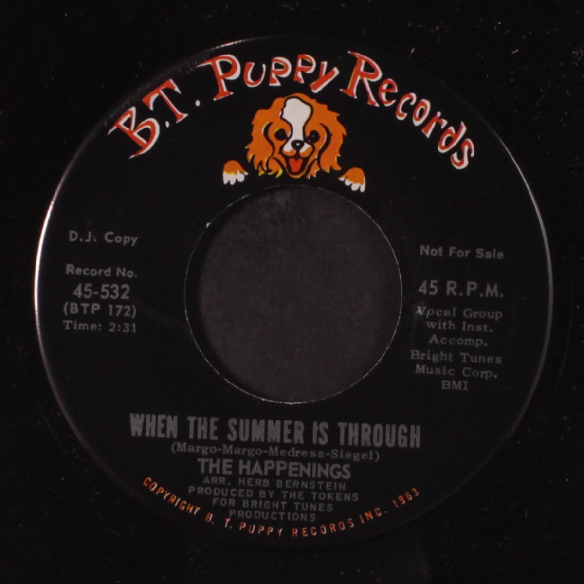 why do fools fall in love / when the summer is through by HAPPENINGS