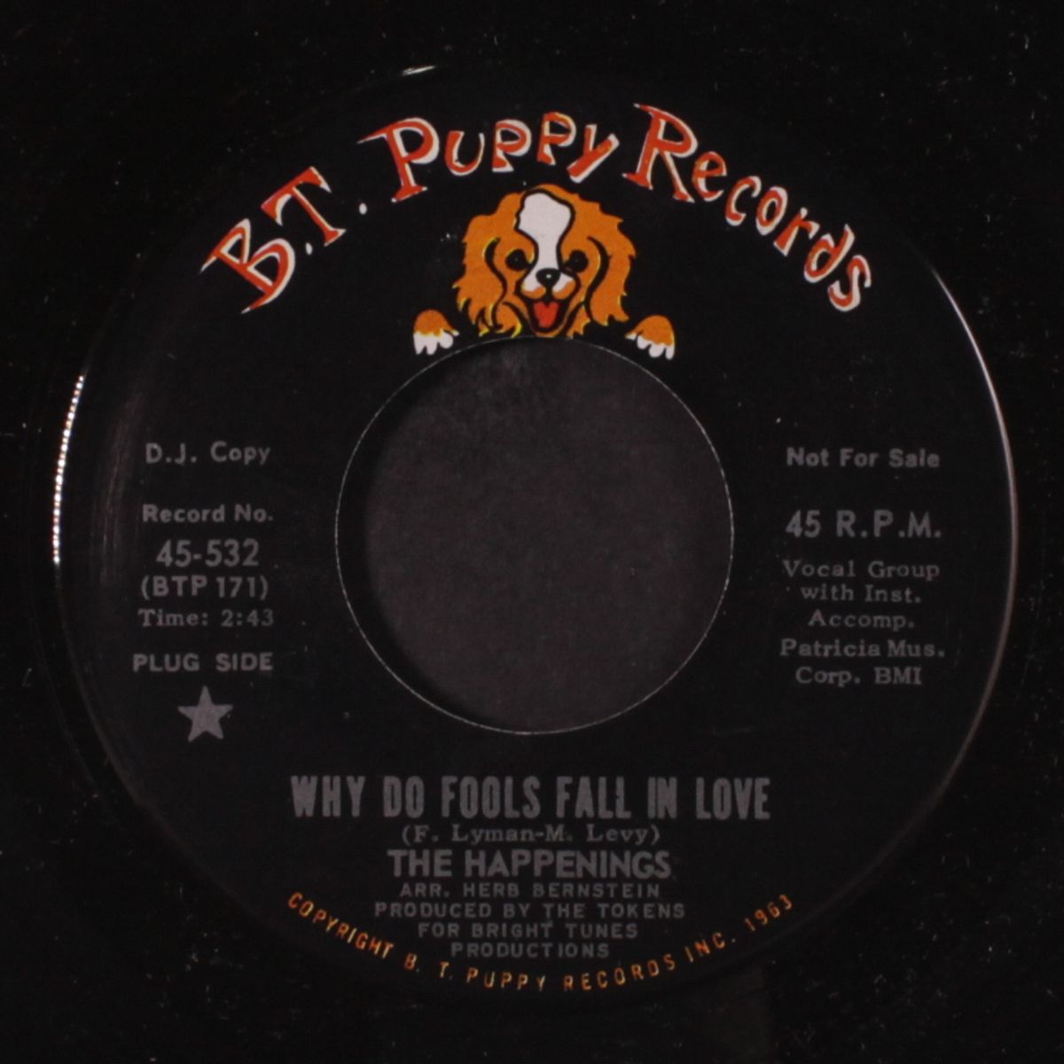 why do fools fall in love / when the summer is through by HAPPENINGS