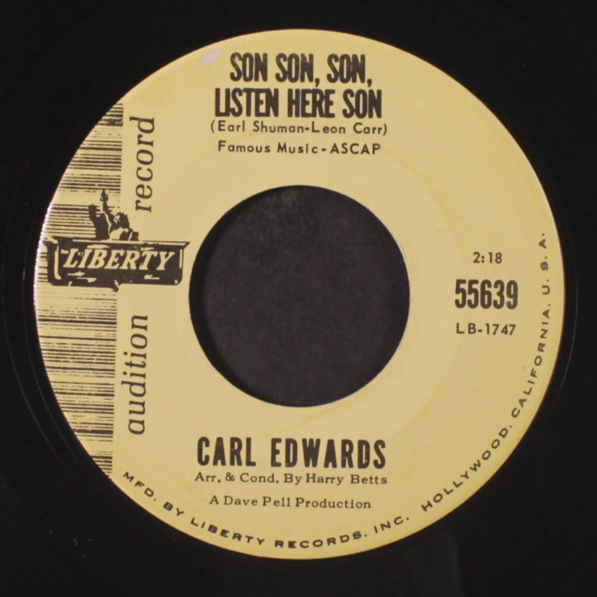 son, son, listen here son by CARL EDWARDS