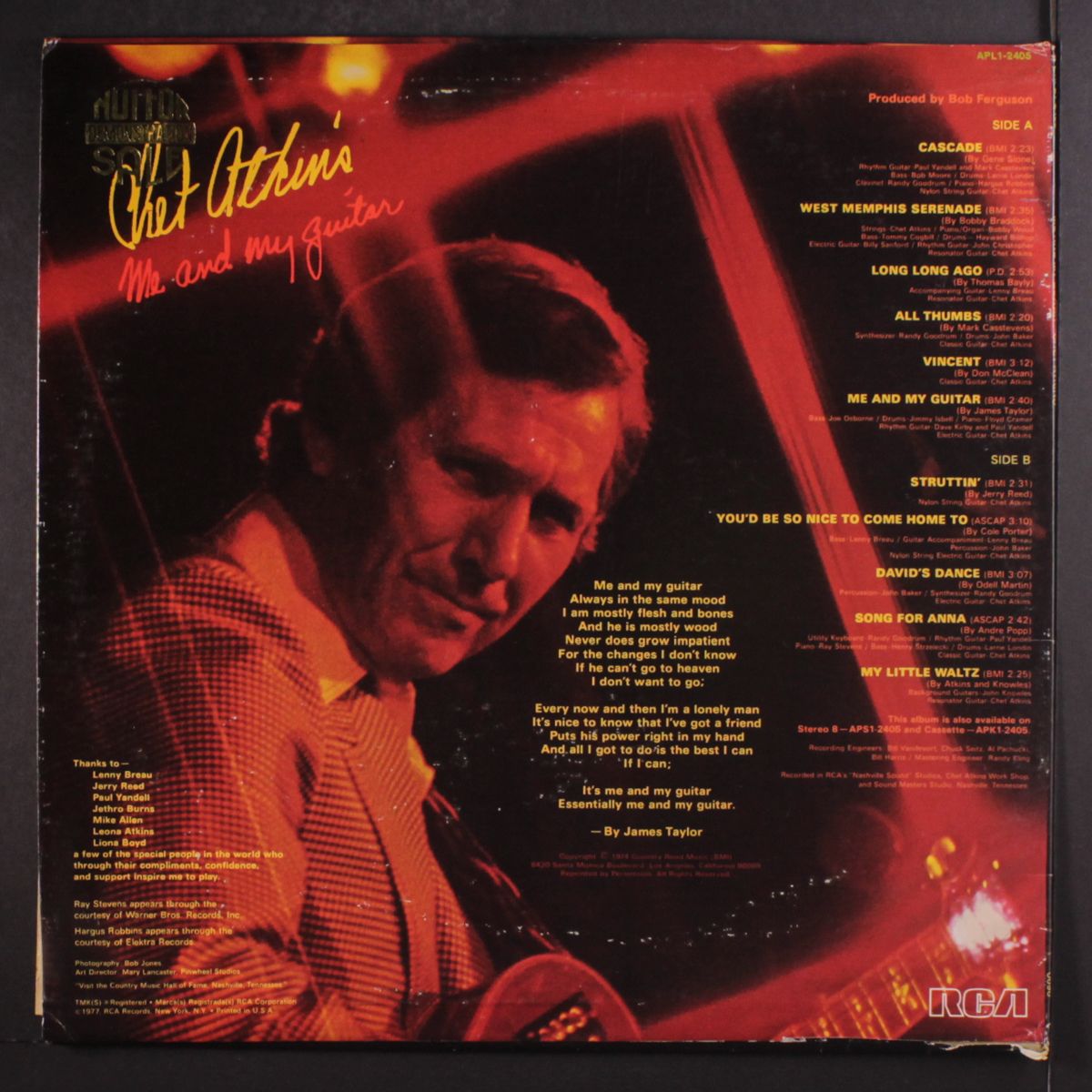 me and my guitar by CHET ATKINS