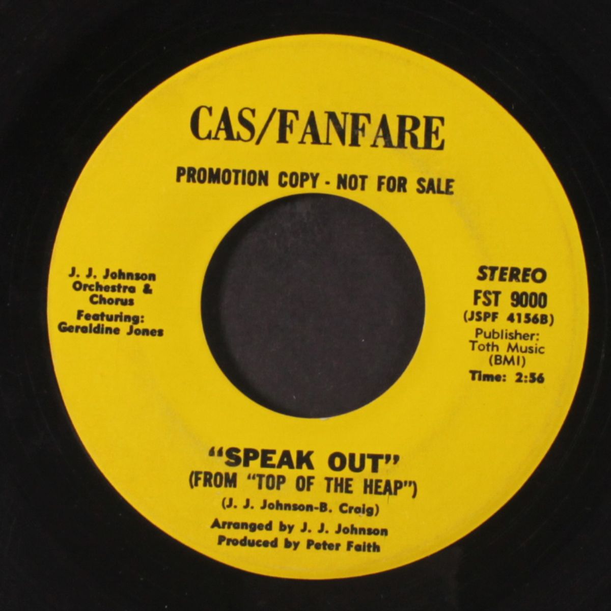 speak out / theme from "top of the heap" by GERALDINE JONES