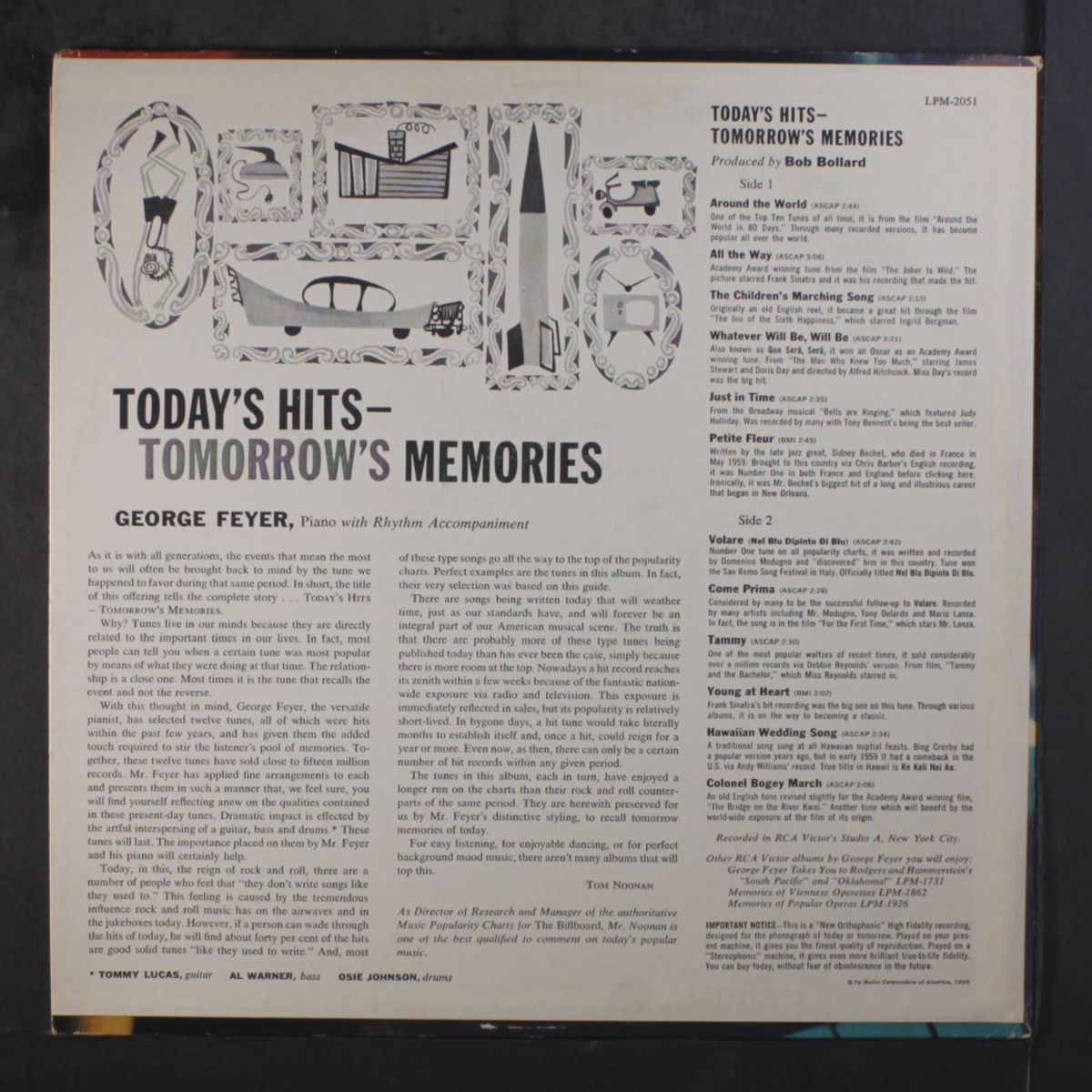 today's hits, tomorrows memories by GEORGE FEYER