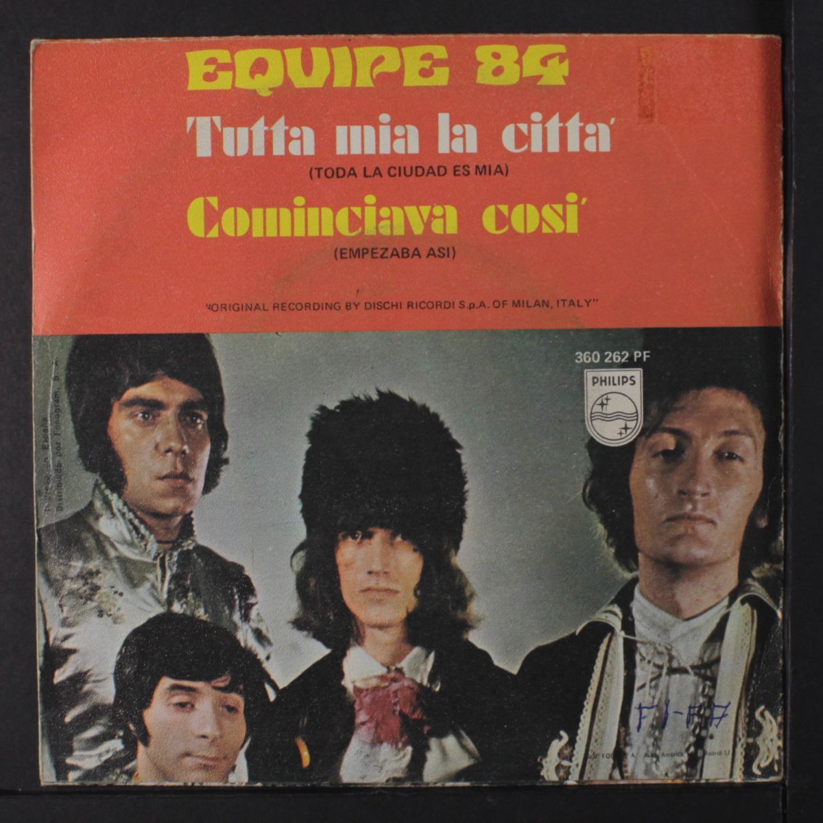 tutta mia la citta / comminciava cosi by EQUIPE 84