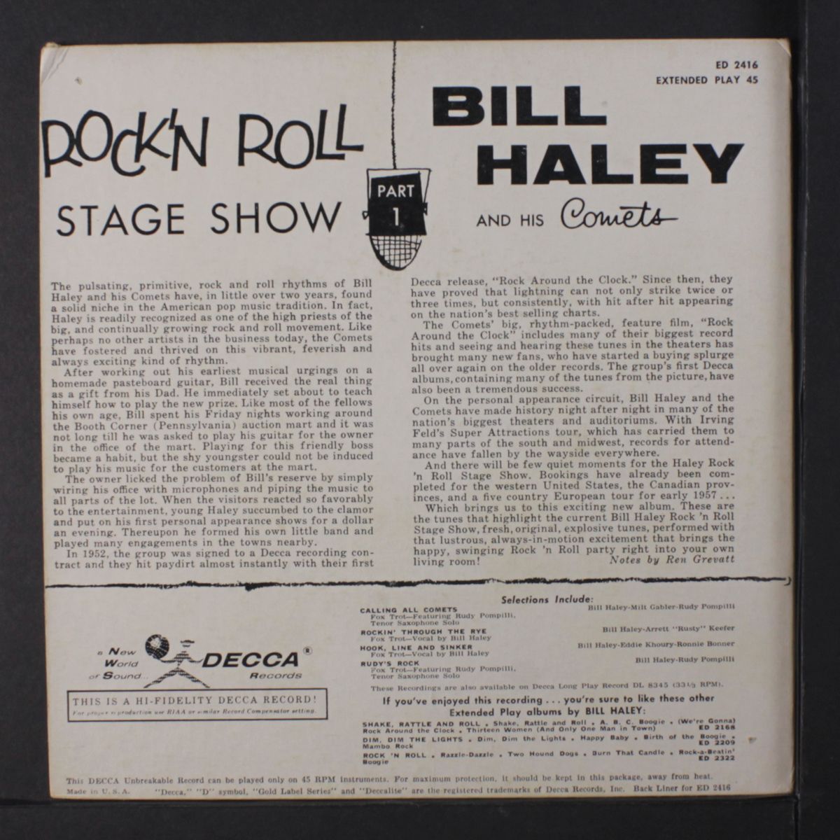rock 'n roll stage show, part 1 by BILL HALEY & COMETS