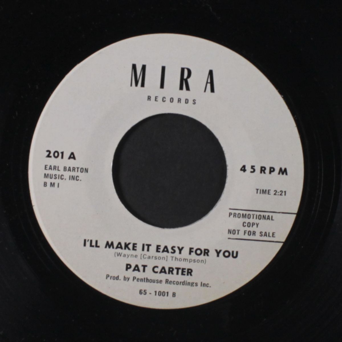 i'll make it easy for you / lost and lonely by PAT CARTER