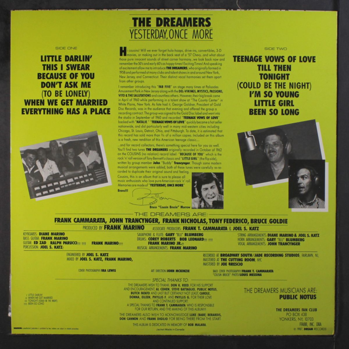 yesterday, once more by DREAMERS