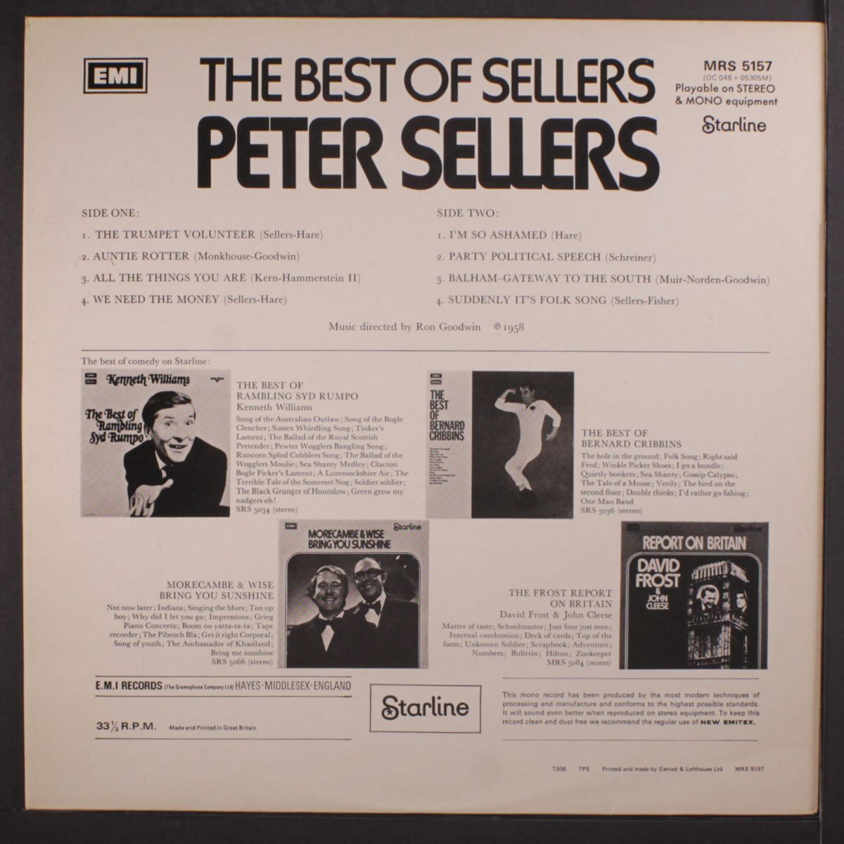 the best of sellers by PETER SELLERS