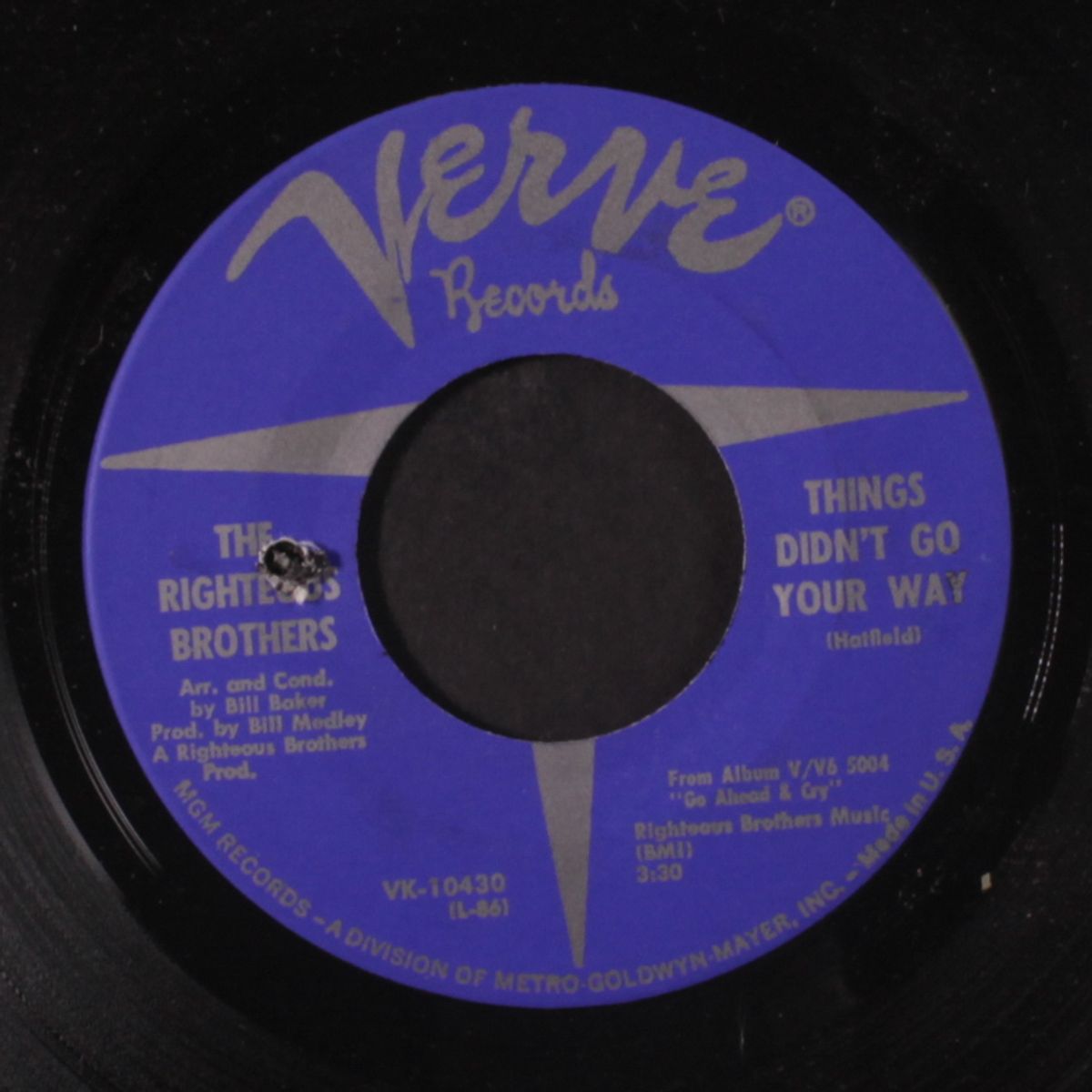 go ahead and cry / things don't go your way by RIGHTEOUS BROTHERS