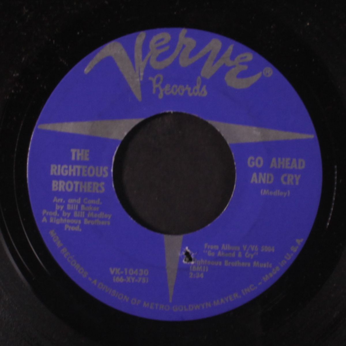 go ahead and cry / things don't go your way by RIGHTEOUS BROTHERS