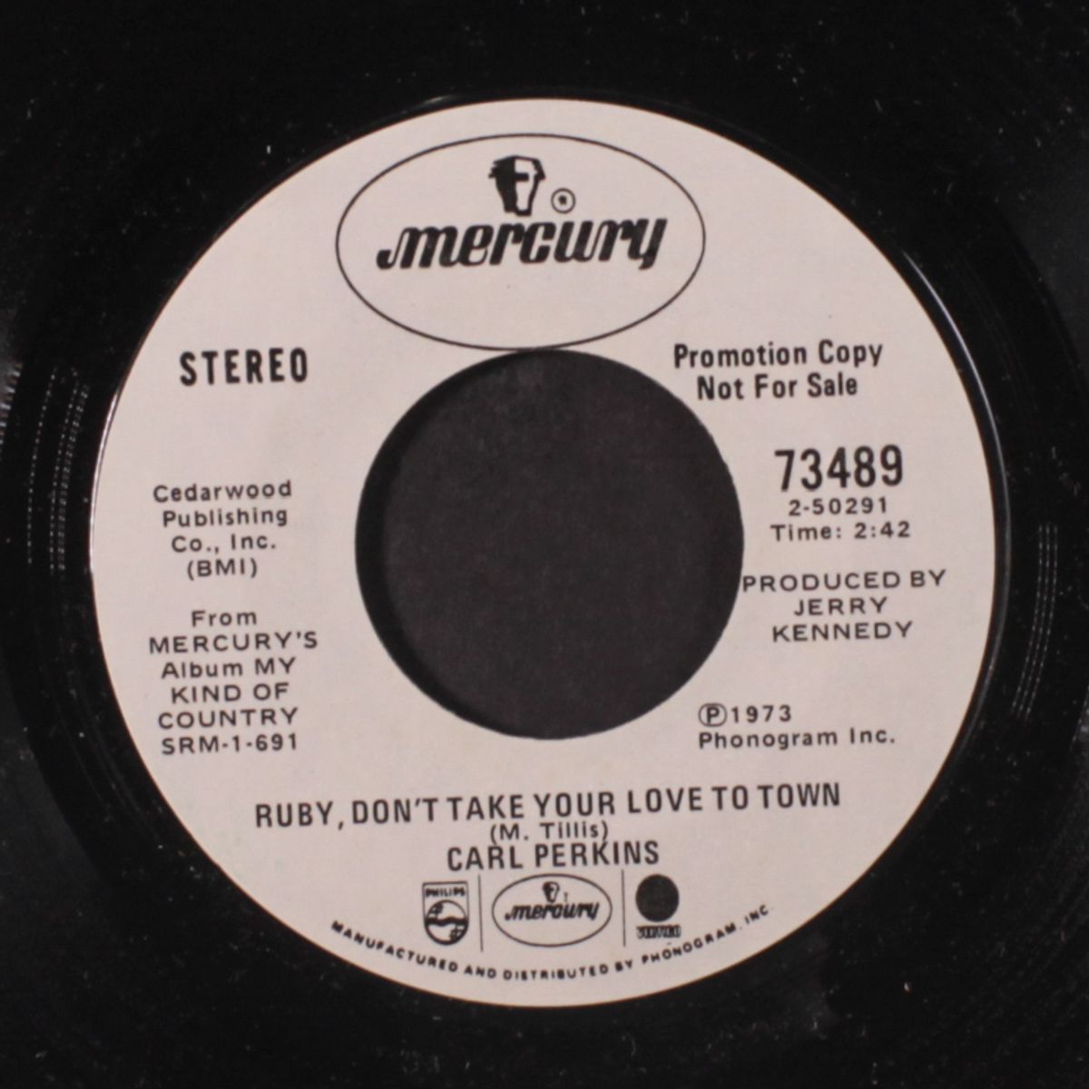 ruby, don't take your love to town by CARL PERKINS