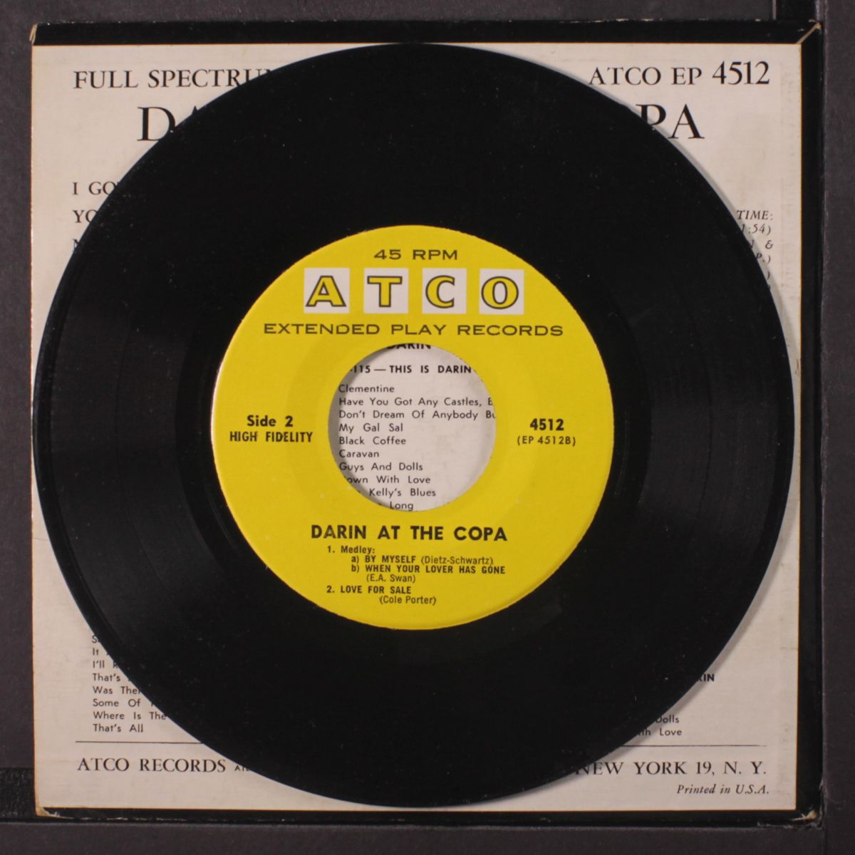at the copa by BOBBY DARIN
