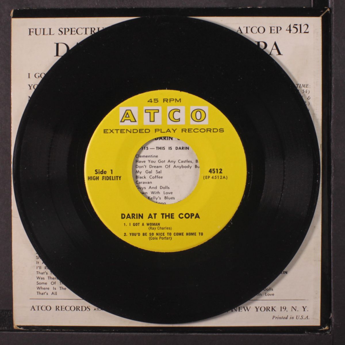 at the copa by BOBBY DARIN