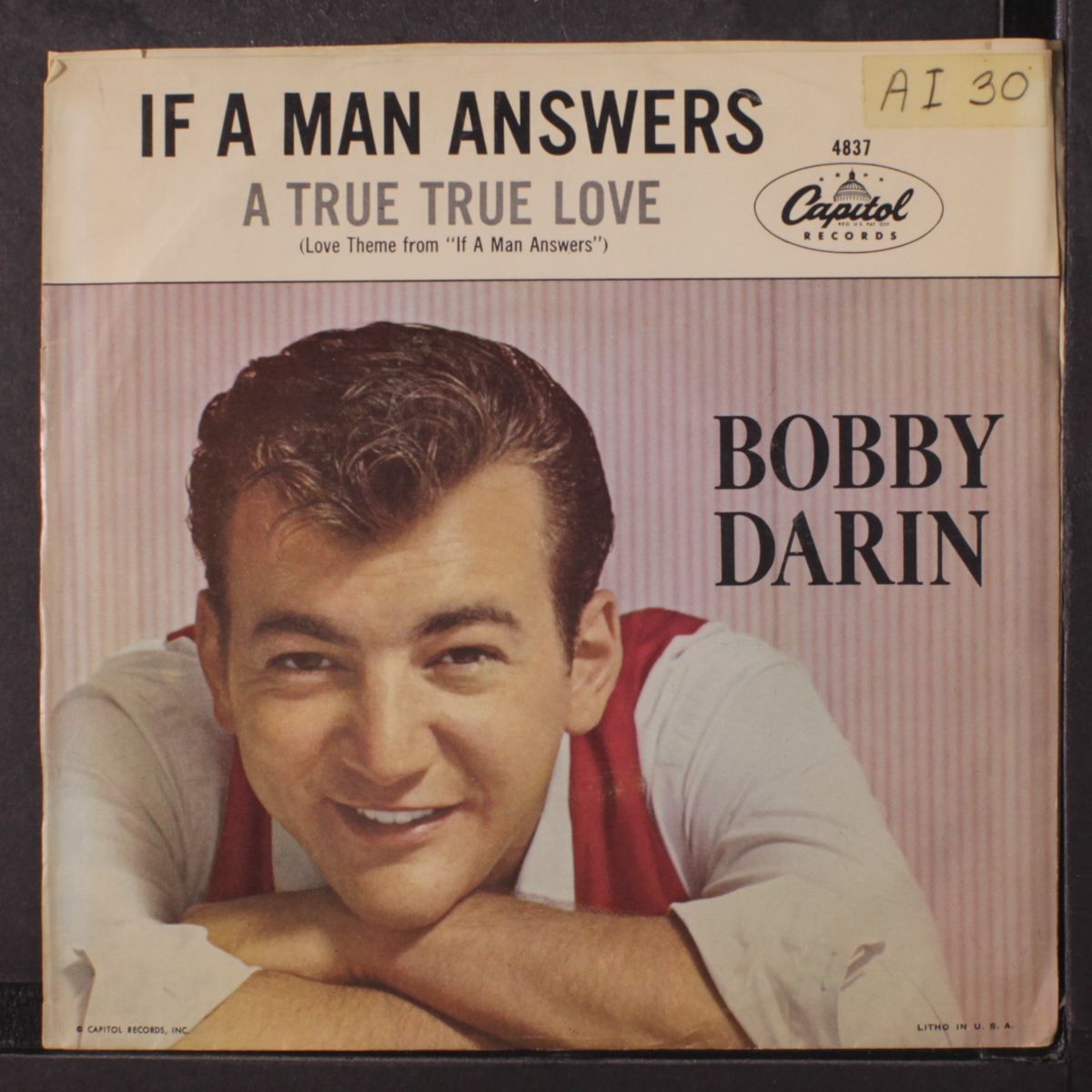 if a man answers / a true, true love by BOBBY DARIN