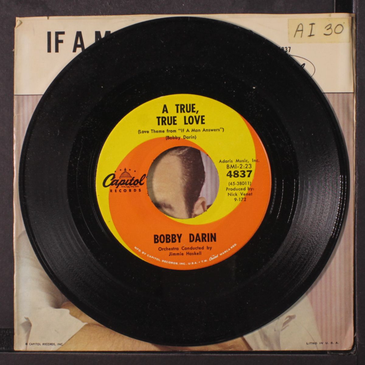 if a man answers / a true, true love by BOBBY DARIN