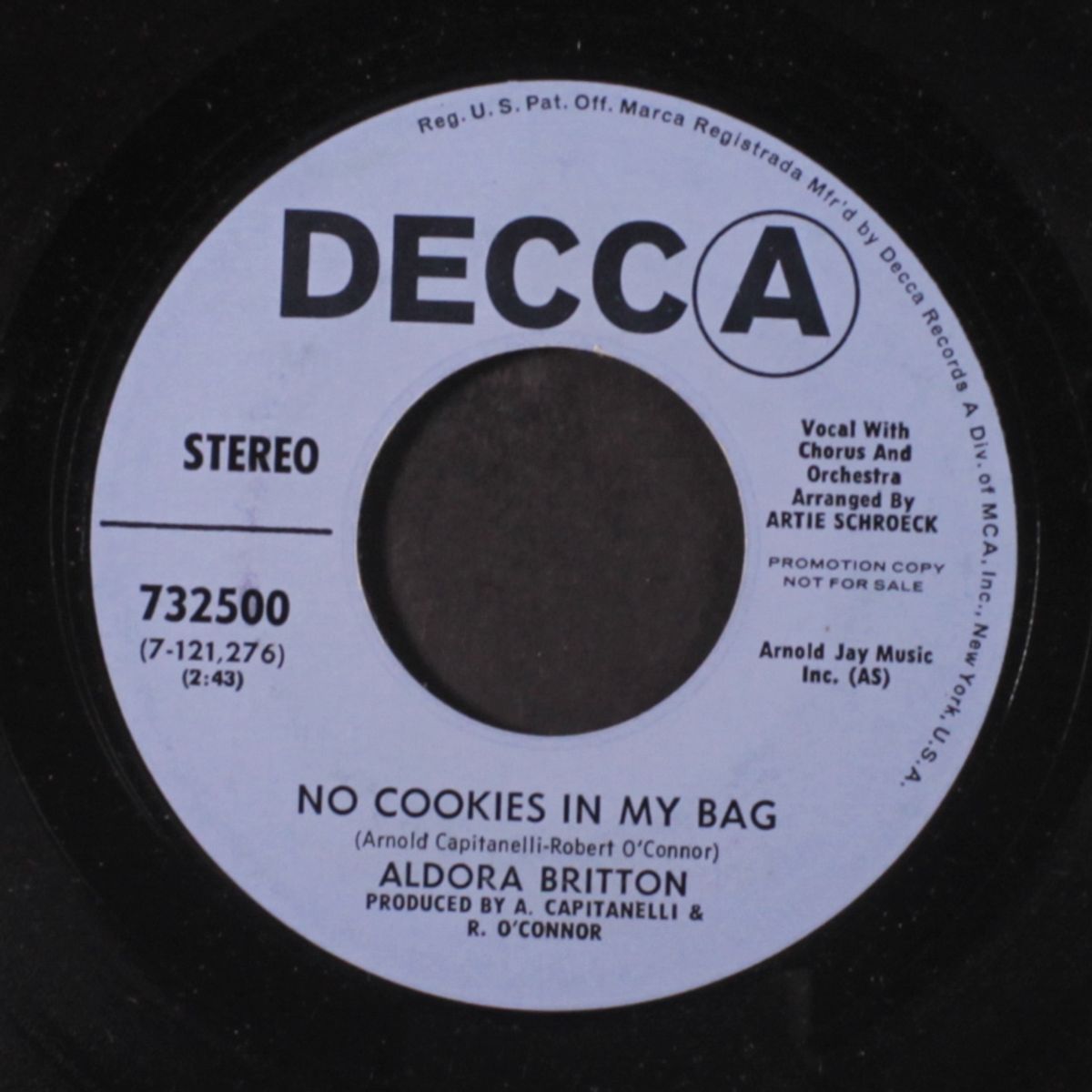 no cookies in my bag / who am i to say by ALDORA BRITTON