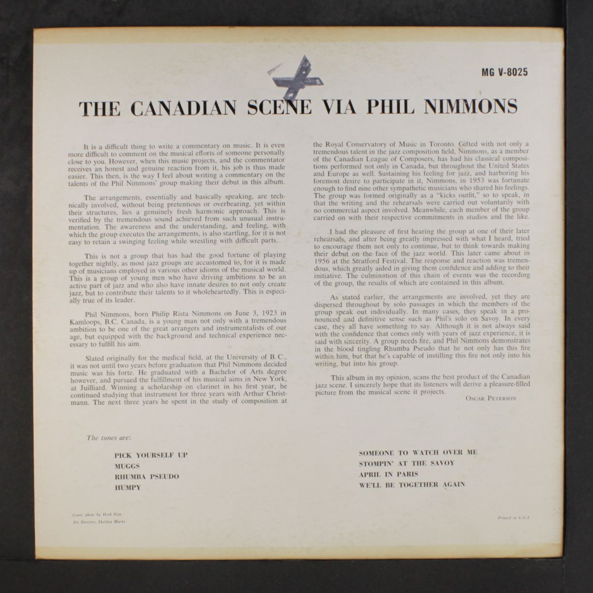 the canadian scene by PHIL NIMMONS